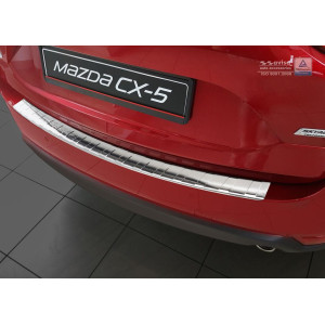 Mazda CX-5 II 2017- / Накладка на задній бампер, полірований. - AVISA