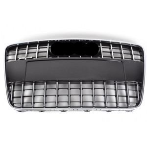 Решетка радиатора Audi Q7 2010-2015 черн глянец без эмблемы - AVTM