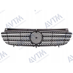 Решетка радиатора Mercedes Vito W639 2003-2010 черная - AVTM