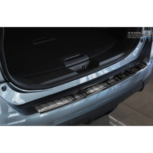 Nissan X-TRAIL III 2014-2017 / Накладка на задній бампер, чорний сатин. - AVISA