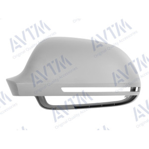 Крышка зеркала AUDI A3/A4/A6/A8/Q3 11- левая с отв.ук.поворот., под покрас. - AVTM