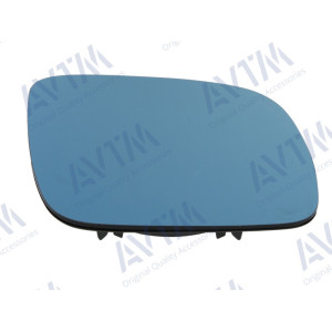 Вкладыш зерк бок AUDI A3 96-00/A4 94-00/A6 94-97/A8 94-02 правый, выпукл, с подогр, голуб.стекло, (м - AVTM