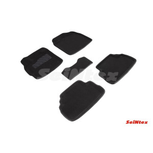Ковры салона 3D ворс Mazda CX-7 2006-2012 /Черные 5шт - Seintex