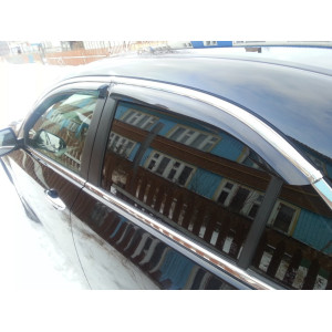Дефлектори вікон Honda Accord 2013 -> седан С Хром молдинги - HIC