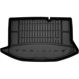 Резиновый коврик в багажник для Ford Fiesta (хетчбек)(mkVII) 2008-2017 (без двухуровневого пола)(с регулируемыми задними сидениями)(с боковыми нишами) - Frogum