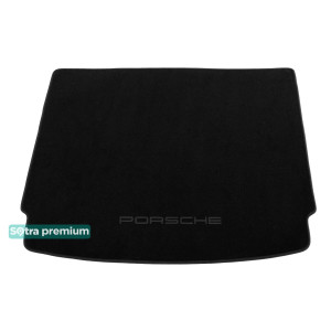 Двухслойные коврики в багажник для Porsche Cayenne (mkII)(багажник) 2010-2017 Black Sotra Premium 10mm