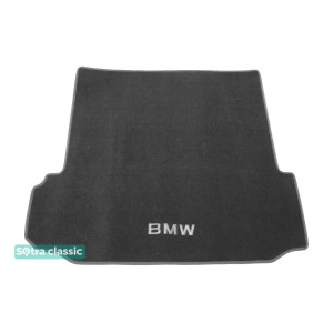 Двошарові килимки в багажник для BMW X5 (F15; F85) (з вирізами під полози) (багажник) 2014-2018 Grey Sotra Classic 7mm