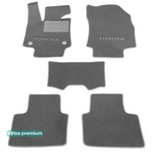 Двухслойные коврики для Тойота RAV4 (mkV) 2018 → Grey Sotra Premium 10mm