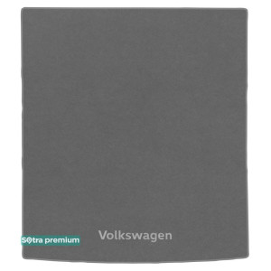 Килимки Volkswagen Passat (B8) (універсал) (багажник) 2014-> текстильні Premium - Сірі