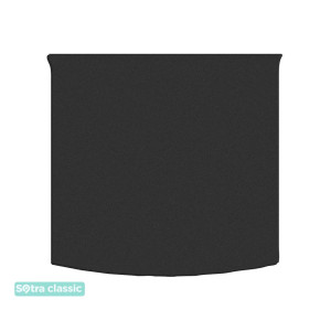 Двошарові килимки для Skoda Kodiaq (5-місць.) (MkI) (з запаскою) (верхній) (багажник) 2017 → Black Sotra Classic 7mm