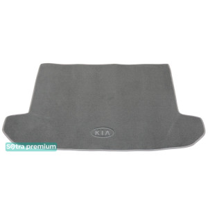 Двошарові килимки в багажник для Kia Sportage (mkIV)(з дворівневою підлогою)(верхній рівень)(багажник) 2018-2021 Grey Sotra Premium 10mm