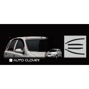 Дефлектори вікон Chevrolet Aveo хетчбек 2002-2011 кт 4шт - Clover