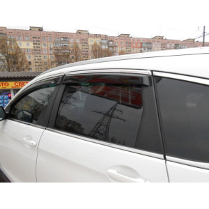 Дефлектори вікон Subaru Legasy 2015 -> З Хром молдинги - HIC