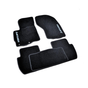 Ковры салона ворс Mitsubishi Outlander XL (2006-2012) /Чёрные, кт. 5шт Premium - AVTM