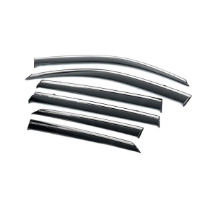 Дефлекторы окон Toyota Land Cruiser Prado 150GX 460 2009-2023 кт 6шт (з хром молдингом) - Niken