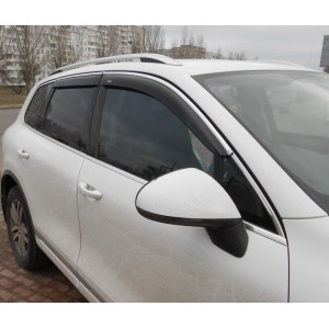 Дефлектори вікон Nissan X-Trail 2014 року -> З Хром молдинги - HIC