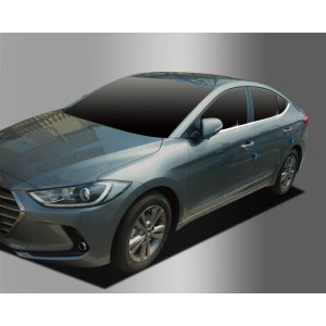 Hyundai Elantra 2015- Нижний молдинг стекла 4шт - Clover