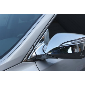 Hyundai Santa Fe 2012- Накладка на куточок під дзеркало 6шт - Clover