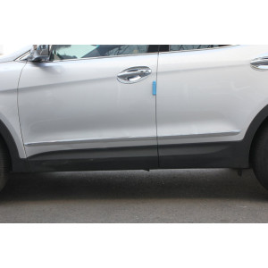 Hyundai Santa Fe 2012- Нижний молдинг двери 4шт - Clover