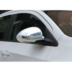 Chevrolet Aveo 2011- Накладки на зеркала без повторителей 4шт - Clover