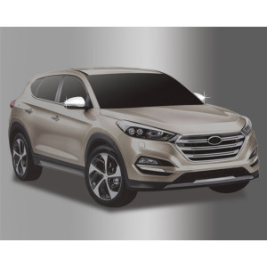 Hyundai Tucson 2015- Накладки на зеркала с повторителем - Clover