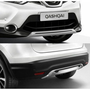 Nissan Qashqai (2014-) / Передня і задня накладки OEM пластик - AVTM