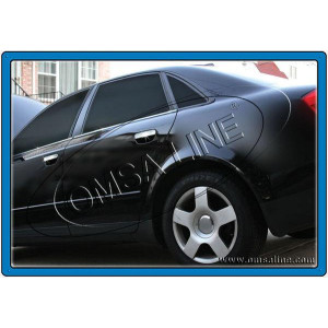 Audi A4 (2004-2007) Нижні молдинги стекол (нерж.) 6 шт. - Omsa Line