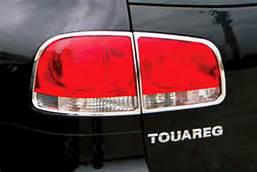 VW Touareg 2003-2008 Накладки на стопы (пластик) 4шт - Carmos