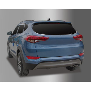 Hyundai Tucson 2015- Нижня окантовка заднього скла 2шт - CLOVER