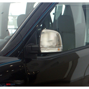 Opel Combo 2012- Накладки на зеркала (пластик) 2шт - Carmos
