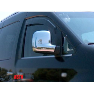 VW Caddy 2010-15 /2015-/ VW T5 2003- Накладки на зеркала (пластик) 2шт - Carmos