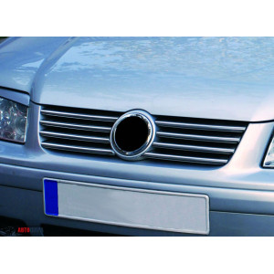 VW Bora 1998-2003 Накладки на решітку радіатора 8шт - Carmos