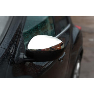 Накладки на дзеркала, 2010-2014 Хром Nissan Juke 2010-2019рр. (2 шт, нерж.) Carmos - Турецька сталь