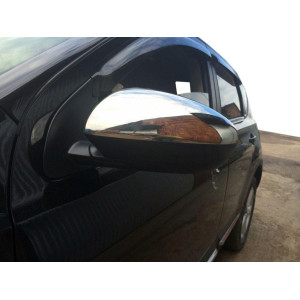 Накладки на дзеркала Nissan Qashqai 2007-2010р. (2 шт, сталь)