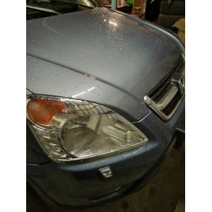 Накладки на фари Honda CRV 2001-2006р. (2 шт, пласт) 2004-2006