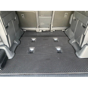 Килимок багажника 2 шт Lexus LX570/450d (EVA, 7 місць, чорний)
