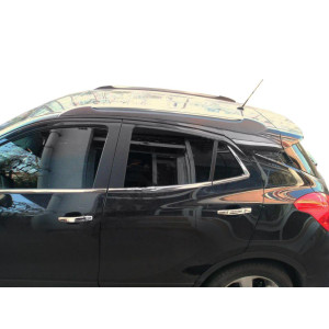 Наружняя окантовка стекол Opel Mokka 2012-2021 гг. (8 шт, нерж) Carmos - Турецкая сталь
