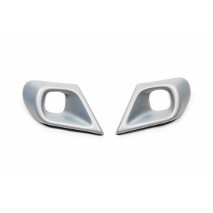 Накладки на противотуманки  Dacia Duster 2018↗ гг. (ABS, серая)