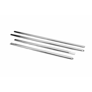 Молдинг дверей Dacia Logan I 2005-2008 гг. (4 шт, нерж., ) Carmos - Турецкая сталь