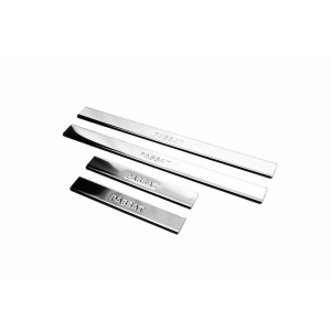 Накладки на дверные пороги Carmos V3 Volkswagen Passat B8 2015↗ гг. (4 шт, нерж)