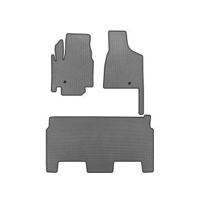 Коврики EVA Dodge Grand Caravan V 2008-2020 гг. (2008-2020, 8-местный/Комплектация SXT, Серый)