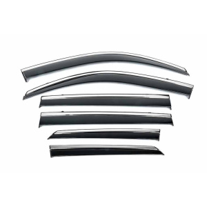 Ветровики с хромом Niken Luxury Volvo XC60 2017- гг. (6 шт)