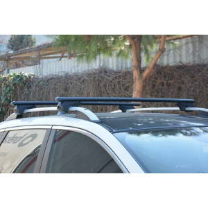 Перемычки на обычные рейлинги Skoda Octavia I Tour A4 1996-2010 Черные Bold Bar  Lite V1