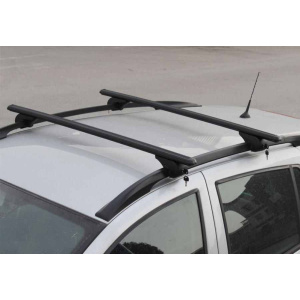 Перемычки на обычные рейлинги Peugeot 4007 Черные Bold Bar