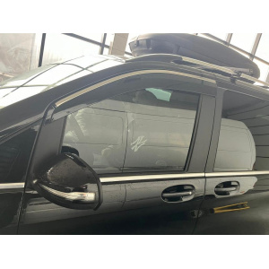 Ветровики с хромированным молдингом Mercedes Vito/V-class W447 2014- гг. (2 шт, Niken Future) — Mercedes Vito W447 с 2014-