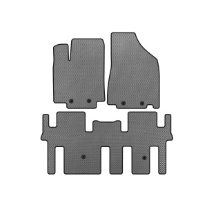 Коврики EVA Nissan Pathfinder R52 2012-2021 гг. (2 ряда, Серые) — Nissan Pathfinder 2010-2014