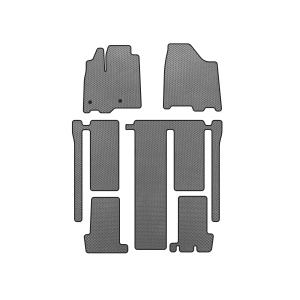 Коврики EVA Toyota Sienna 2010-2020 гг. (3 ряда, Серые) — Тойота Sienna 3 2011-