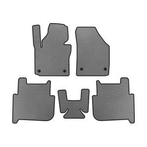 Коврики EVA Volkswagen Touran 2003-2010 гг. (2 ряда, 2006-2010, 7-местный, Серый) — VolksWagen Touran 2003-2015
