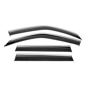 Ветровики с хромированным молдингом Niken Luxury Subaru Forester 2008-2013 гг. (4 шт) — Subaru Forester 2007-2012