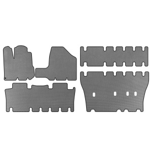 Коврики EVA Toyota Sienna 2003-2009 гг. (3 ряда, Серые) — Тойота Sienna 2 2003-2010